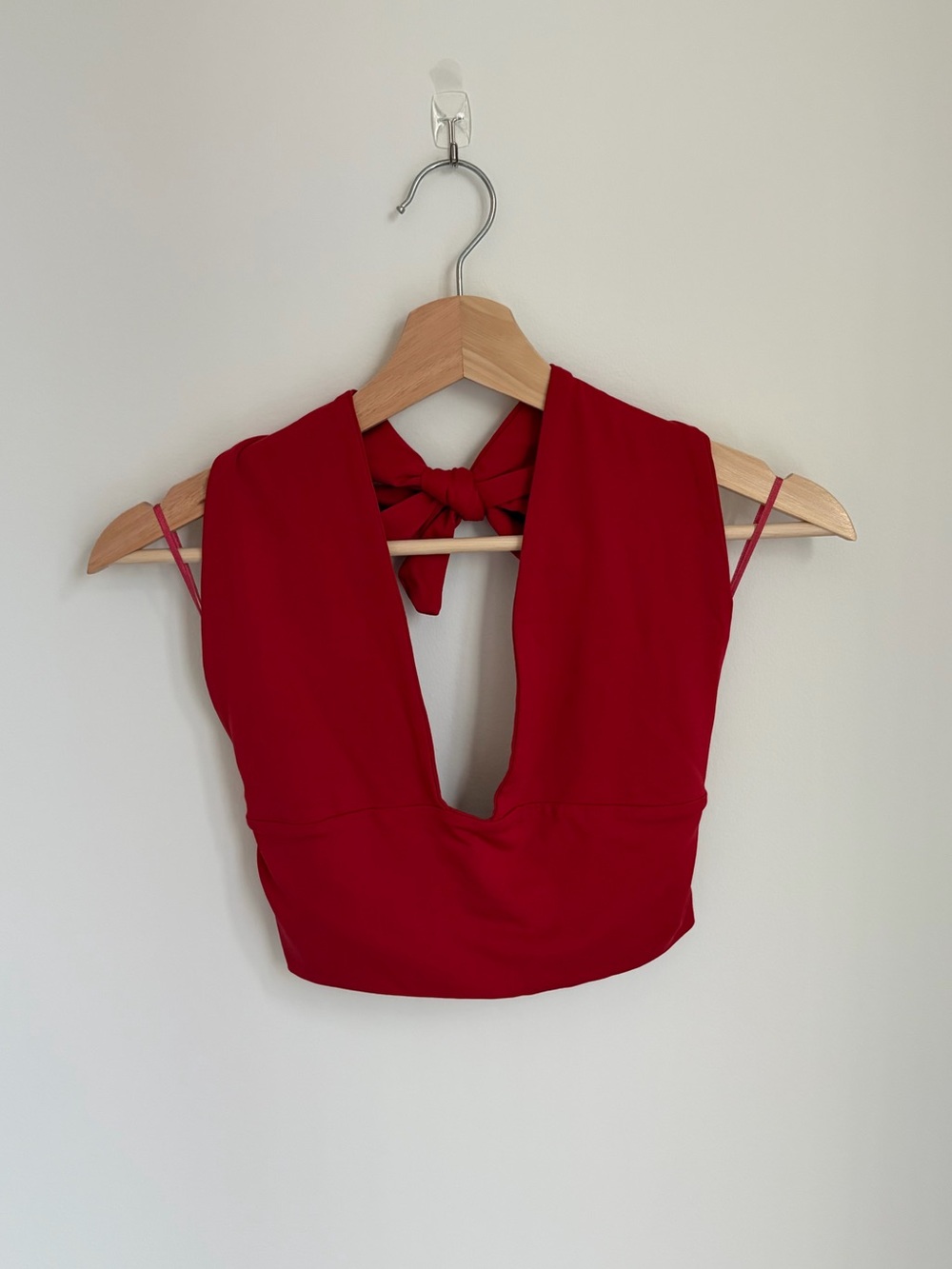 Red Halter Crop Top || Subdued